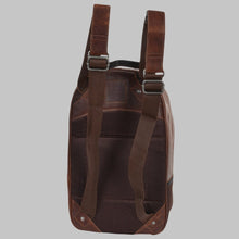Load image into Gallery viewer, Women Stylish Dark Brown Leather Backpack
