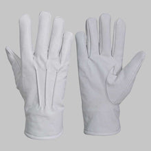 Load image into Gallery viewer, White Leather Glove with Faux Fur Lining
