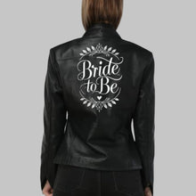 Load image into Gallery viewer, Women Bride To Be Leather Blazer
