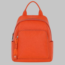 Load image into Gallery viewer, Women Stylish Orange Leather Backpack
