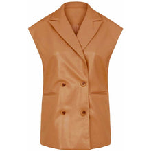 Load image into Gallery viewer, Women's Black Lambskin Leather Blazer with Asymmetric Hem in Designer Drop Shoulder Style
