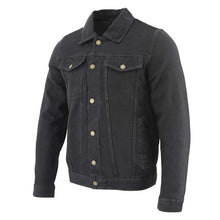 Load image into Gallery viewer, Men’s Classic Black Denim Jean Jacket
