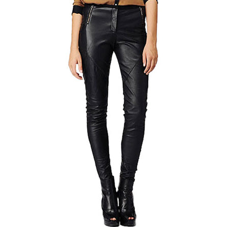 Dainty Leather Pants for Women - Black Leather Pant