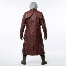 Load image into Gallery viewer, Dante Cosplay Coat In Maroon Leather | DMC5 Costume
