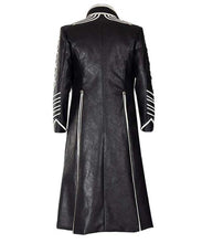 Load image into Gallery viewer, Devil May Cry 5 Vergil Black Trench Leather Coat
