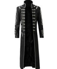 Load image into Gallery viewer, Devil May Cry 5 Vergil Black Trench Leather Coat
