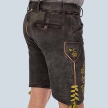 Load image into Gallery viewer, Traditional German Lederhosen Leather Shorts - Oktoberfest Costume for Men
