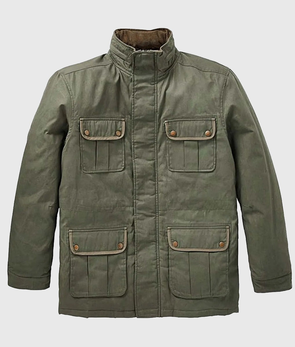 Jeremy Clarkson Farm Green Cotton Jacket