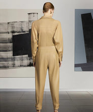 Load image into Gallery viewer, Light Brown Women’s Leather Jumpsuit - Glory UK
