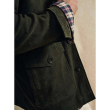 Load image into Gallery viewer, Men Dark Green Suede Leather Shirt Jacket with Custom Tailored Fit
