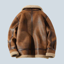 Load image into Gallery viewer, Men Distressed Sheepskin Leather B3 Aviator Jacket
