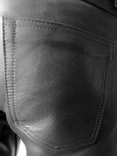 Load image into Gallery viewer, Men’s Black Lightweight Genuine Leather Pants
