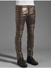 Load image into Gallery viewer, Men’s Dark Brown Rogue Genuine Leather Pants
