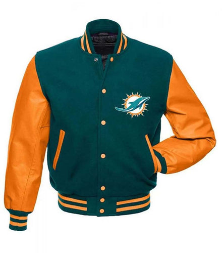 Miami Dolphins Varsity Letterman Jacket