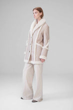Load image into Gallery viewer, online womens off white b7 shearling leather coat
