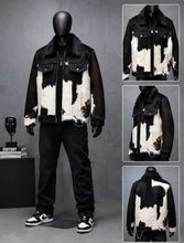 Load image into Gallery viewer, Premium hair on hide cowhide leather jacket with relaxed fit from Glory Store UK
