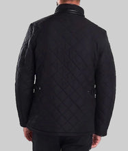 Load image into Gallery viewer, Ryan Men Black Quilted Jacket
