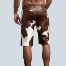 Load image into Gallery viewer, Men’s Genuine Cowhide Leather Shorts
