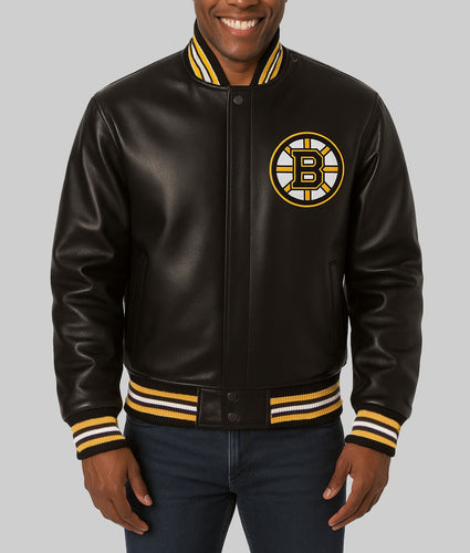 Thomas Men Black Leather Jacket