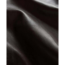 Load image into Gallery viewer, Women's Dark Brown Suede Leather Trucker Jacket with Collared Style and Inner Pockets
