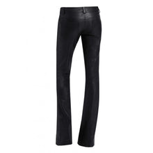 Load image into Gallery viewer, Women&#39;s Halloween Boot Cut Leather Pants - Black Pant
