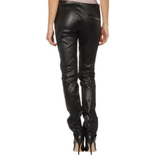 Load image into Gallery viewer, Women&#39;s Skinny Straight Leg Leather Pants
