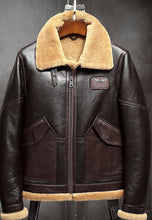 Load image into Gallery viewer, leather bomber jacket mens
