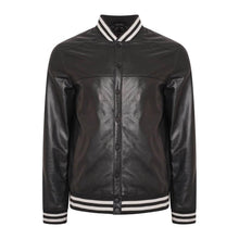 Load image into Gallery viewer, genuine leather varsity bomber jacket
