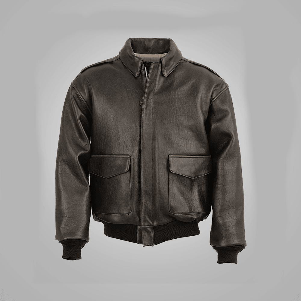 Buy Men Leather Bomber Jacket - Real Leather Bomber Jacket