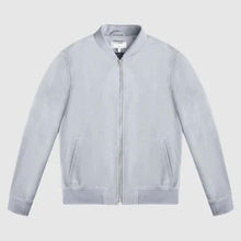 Load image into Gallery viewer, Slim-Fit Suede Bomber Jacket

