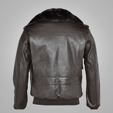 Load image into Gallery viewer, Brown Flying RAF A2 Cowhide Leather Flight Jacket For Men
