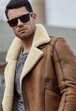 Load image into Gallery viewer, Men&#39;s Shearling Jacket
