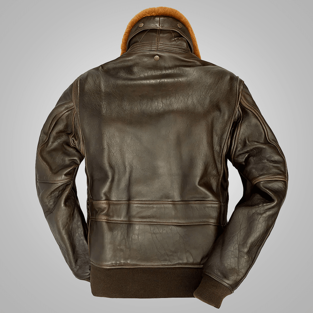 Brown Lambskin G-1 Flight Leather Jacket - US Navy G-1 jacket Brown Lambskin G-1 Flight Leather Jacket - US Navy G-1 jacket