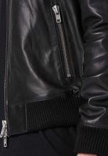 Load image into Gallery viewer, leather bomber jacket uk
