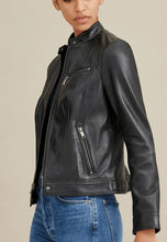 Load image into Gallery viewer, Women&#39;s Black Leather Jacket
