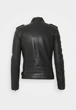 Load image into Gallery viewer, Black Zippers Biker Jacket
