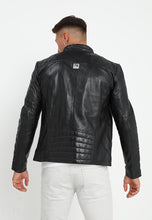 Load image into Gallery viewer,  biker leather jacket men
