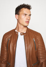 Load image into Gallery viewer, leather jacket brown
