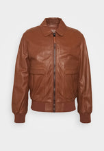 Load image into Gallery viewer, vintage brown bomber jacket
