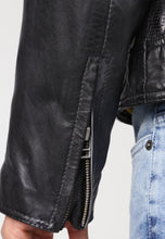 Load image into Gallery viewer, black leather jacket in uk

