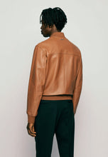 Load image into Gallery viewer, brown bomber jacket mens
