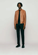 Load image into Gallery viewer, brown bomber jacket outfit
