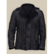 Load image into Gallery viewer, Black Shearling Bomber Jacket
