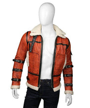 Load image into Gallery viewer, Brown Aviator Jacket
