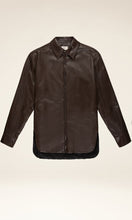 Load image into Gallery viewer, Men’s Black Sheepskin Leather Shirt
