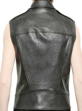 Load image into Gallery viewer, Leather Biker Vest Online

