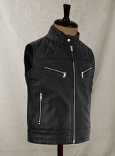 Load image into Gallery viewer, vintage leather vest mens
