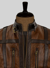 Load image into Gallery viewer, vintage brown leather vest
