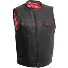 Load image into Gallery viewer, Men&#39;s Leather Biker Vest
