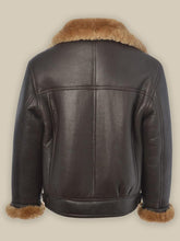Load image into Gallery viewer, B3 Shearling Bomber Leather Jacket For Men
